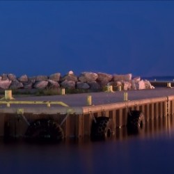 Dover Pier at Night.